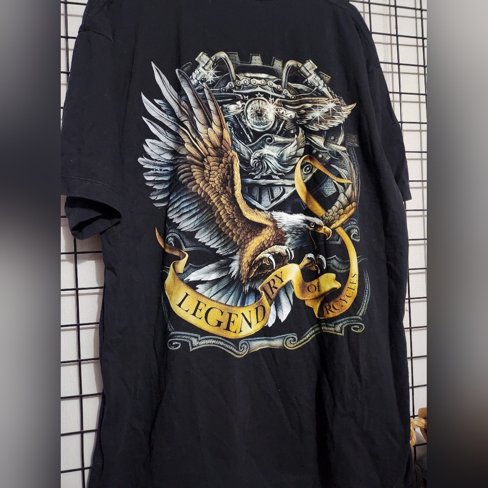 Legendary Black Graphic T-Shirt Rock Chang Legendary Eagle Graphic T-Shirt - X-L